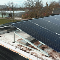 Système de fixation de panneaux solaires industriels sur toiture avec support en alliage d'aluminium certifié CE Garantie de 10 ans