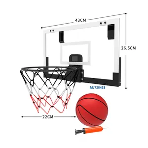 Giocattoli sportivi per bambini canestro da basket al coperto gioco di tiro a basket montaggio a parete tabellone da basket con punteggio automatico