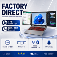 Ordinateur portable professionnel neuf, écran triple étendu, double écran de 10,5 pouces, Intel Core i5 12e génération, 16 pouces, OEM