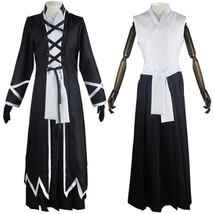 Disfraz de Cosplay de Kurosaki Ichigo, Conjunto Completo, Uniforme de Shinigami Blanco y Negro, Traje de Anime para Juego de Roles, Otoño 2022 - Product Image 1