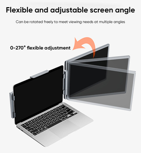 Sibolan 14 inch Ba xách tay màn hình <span class=keywords><strong>LCD</strong></span> <span class=keywords><strong>IPS</strong></span> Bảng điều chỉnh 1920*1200P Tri Extender bằng sáng chế thiết kế kép Type-C USB 3.0 loa hiển thị - Product Image 5