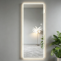 Cermin LED Anti Ledakan dengan Lampu Multi Warna, Cermin Rias Pintar untuk Rumah Sewa/Apartemen OEM/ODM