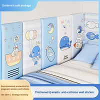 Panneaux muraux autocollants en mousse XPE 3D de 8 mm d'épaisseur, autocollants de dessin animé à coller soi-même, coussinets anti-collision pour la chambre d'enfant, la salle de jeux