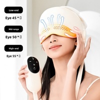 Casco de Masaje Eléctrico de Alta Gama con Airbag, Envolvente, con Calefacción Automática, para Uso Doméstico, Integrado para Cabeza y Ojos