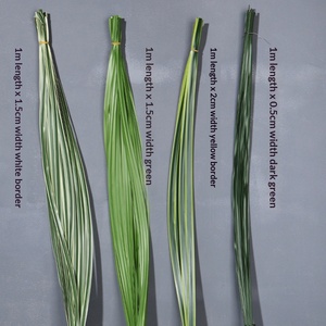 Feuilles artificielles en acier en forme d'épée avec <span class=keywords><strong>fil</strong></span> de fixation en caoutchouc souple pour la décoration de mariage et les fournitures de fleuriste - Product Image 4