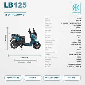 Offre Spéciale – Scooter Automatique 125cc à Essence avec Frein à Disque CBS, Système EFI, Démarrage sans Clé, Norme Euro 5 – Idéal pour Adultes et Trajets Quotidien - Product Image 3