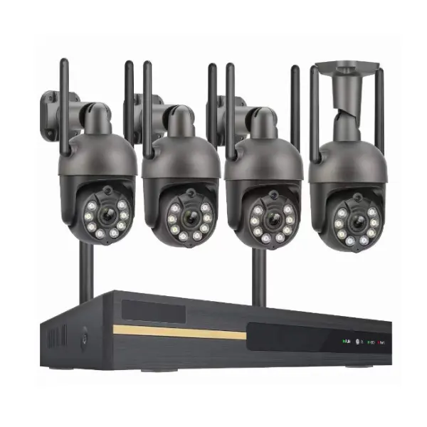 4chs H.265 3.0 मेगापिक्सेल वाईफ़ाई NVR किट ऑडियो कैमरा घर सुरक्षा
