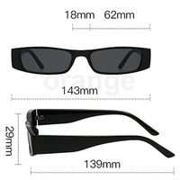 Lunettes de soleil carrées pour femmes Lunettes de soleil tendance Mode Rétro Vente en gros Classique Vintage Populaire Lunettes de soleil en plastique