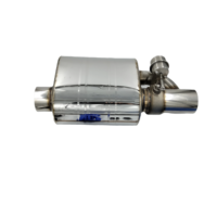 Silencieux d'échappement pneumatique en acier inoxydable 304, universel pour modification de voiture, avec kit de télécommande