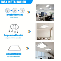 Plafonnier LED Carré Ultra-Mince à Montage en Surface pour Salle de Bain, en Aluminium, IP65, Industriel, 12W-36W SMD, IRC 95, Garantie 3 Ans