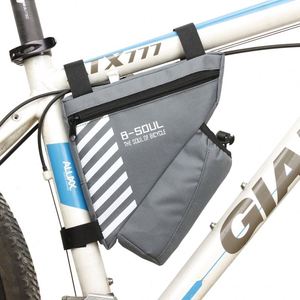 Muestra gratuita, bolsa impermeable para bicicleta de gran capacidad, bolsa frontal para bicicleta, equipo de ciclismo, bolsa colgante frontal para bicicleta - Product Image 3