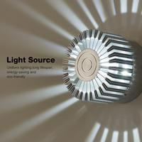 Nouveau design minimaliste de salle à manger interrupteur contrôle acrylique fer matériel intérieur mur LED lampe