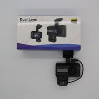 Caméra embarquée avec vision nocturne HD 1080P, objectif rotatif à 360 degrés, enregistrement double, caméra avant et arrière, design discret