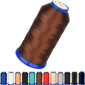 ด้ายเย็บผ้าโพลีเอสเตอร์ 100% ความแข็งแรงสูง 40Wt 3-Ply 150D/3 ไม่เป็นขุย เรียบลื่นเป็นพิเศษ สำหรับเย็บรองเท้า โซฟา หนัง และเสื้อผ้า - Product Image 5