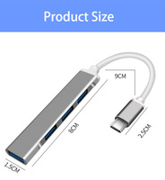 Concentrateur USB 3.0 à 4 ports, données Ultra-minces, support de chargement pour MacBook, ordinateur portable, Surface Pro, PS4, lecteur Flash