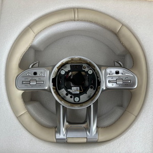 Volante de Cuero Calefactable Personalizado para <span class=keywords><strong>Mercedes</strong></span> Benz AMG Clase G W460 W463 W465 <span class=keywords><strong>GLA</strong></span> C117 250 <span class=keywords><strong>200</strong></span> C118 CLK W209 GLE W167 GLS - Product Image 4