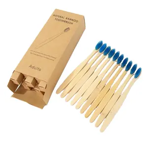 OEM Manufacturing crianças BPA livre adulto criança escova eco amigável biodegradável família kit natual casa bambu toothbrush