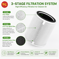 Filter Pengganti Pembersih Udara untuk Levoit LV-H135, H13 HEPA + Filter Karbon Aktif LV-H135-RF