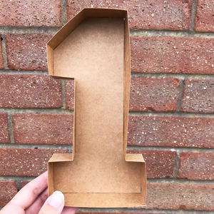 Números rellenables Caja vacía hueca Artesanía de papel Regalos para niños Caja de embalaje de chocolate y dulces - Product Image 5