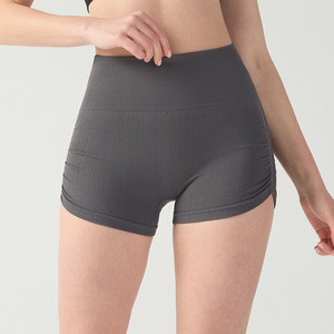 <span class=keywords><strong>Pantaloncini</strong></span> <span class=keywords><strong>sportivi</strong></span> da donna a vita alta senza cuciture a rapida asciugatura leggera con scricchiolatura traspirante per allenamenti attivi di Yoga Fitness personalizzati - Product Image 6
