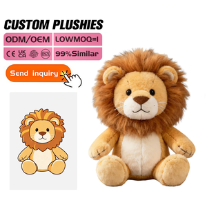 Peluche Leone Personalizzato Sicuro per Bambini, Design Originale, Super Morbido in Cotone PP, Conforme allo Standard EN71 - Product Image 1