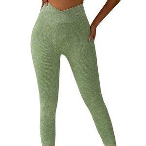 Logo personnalisé 4 pièces Yoga Fitness Sexy dos croisé soutien-gorge Shorts pantalons vêtements de sport de gymnastique séchage rapide femmes Gym Yoga ensemble - Product Image 4