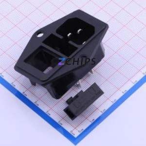 S-03F-11S-4 AC Power Connector Connector IEC 320-C14 1 3 Panel Mount - Product Image 1