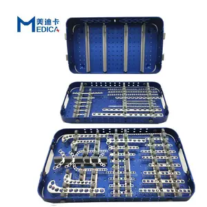 Veterinary Orthopedic Stainless Steel Plate Instrument Kit For Trauma Surgery