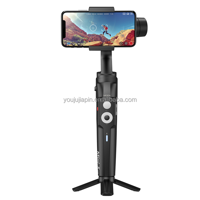 Moza Mini-S 3軸折りたたみ式スタビライザー、iOS対応、2200mAhバッテリー Moza Mini-S 3軸折りたたみ式スタビライザー、iOS対応、2200mAhバッテリー