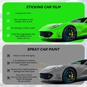 1.52*15M noir mat TPU PPF voiture Wrap vinyle <span class=keywords><strong>Film</strong></span> expédition rapide Satin noir TPU changement de couleur corps Wrap anti-rayures rouleau <span class=keywords><strong>Film</strong></span> - Product Image 6