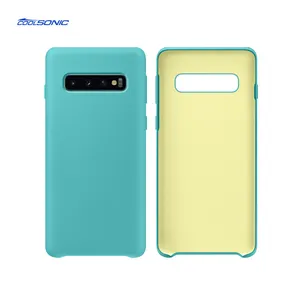 Liquid Silicone Case Silky Shell Cover phone For Samsung Galaxy S10 Plus