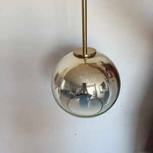 Lampada a Sospensione Moderna Antica in Vetro Dorato Sfumato E27 per <span class=keywords><strong>Cucina</strong></span> e Sala da Pranzo - Product Image 5