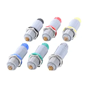 Custom Plastic Push Locking Connector Medical Plug Male Female Connectors 2 3 4 5 6 7 8 9 10 12 14 pins