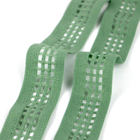 Bande élastique en polyamide respirante de haute qualité de 28 mm, à mailles ajourées, pour lingerie