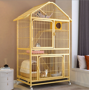 Cages pliables en métal pour animaux de compagnie, plusieurs tailles, grandes cages pour chiens et chats - Product Image 1