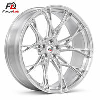 Jantes Concaves Forgées ForgeLab pour Passagers 18 19 20 Pouces 5x112 5x114.3 5x120 Flocon de Neige Chrome Argent Alliage Jantes Personnalisées BMW Audi