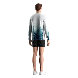 T-shirt UV fonctionnel en maille extensible avec impression par sublimation durable pour la pêche en paddleboard - Product Image 4
