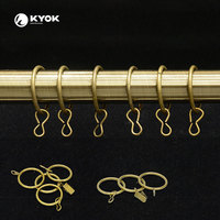 KYOK Anneaux d'oeillets pour rideaux en métal et fer Vente en gros Accessoire pour tringle à rideaux pour poteaux et accessoires fabriqués en Chine