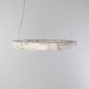 <span class=keywords><strong>Lampadario</strong></span> di Lusso Circolare in Alabastro Naturale, Lampada <span class=keywords><strong>a</strong></span> Sospensione Rotonda in Marmo - Product Image 4