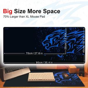 Tapis de souris chauffant pour gaming, grand format, antidérapant, avec bords longs cousus – Meilleures ventes - Product Image 4