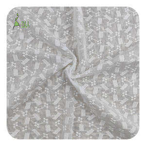 100% ホワイトコットン刺繍ボイル生地織り技術ウェディングウェアホームテキスタイルアクセサリー - Product Image 4