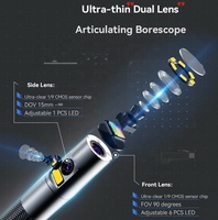 Caméra d'inspection articulée RALCAM Câble de tête rotatif à 2 voies Endoscope HD étanche de 1.5m Parfait pour la réparation automobile