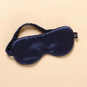 Masque de sommeil en soie 100% mûrier, imprimé par transfert thermique, avec logo personnalisé, en boîte cadeau, pour vente en gros - Product Image 4