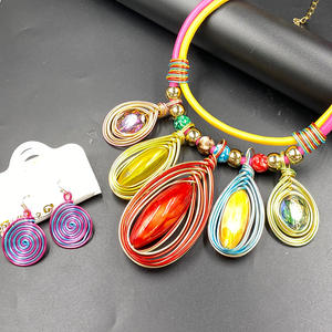 Nuevo <span class=keywords><strong>Collar</strong></span> Creativo con Diseño de Flor de <span class=keywords><strong>Cleopatra</strong></span>, Conjunto de Collares Tribales Africanos, Gargantilla Exagerada, Joyería para Mujer, Fiesta - Product Image 6