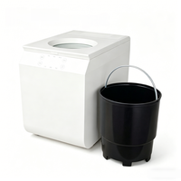 Composteur intelligent pour déchets alimentaires en acier inoxydable de 5,6 L, faible bruit, composteur de cuisine pour engrais organique fait maison