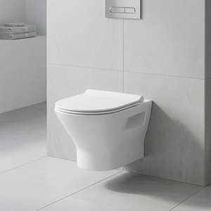 WC suspendu en céramique, cuvette de toilette murale, cuvette de toilette suspendue, sanitaires de salle de bain, design européen - Product Image 5