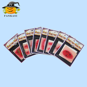 Accessoires de maquillage d'Halloween Fankasi : Autocollants de plaies factices en PVC, couleurs mélangées aléatoires - Product Image 2