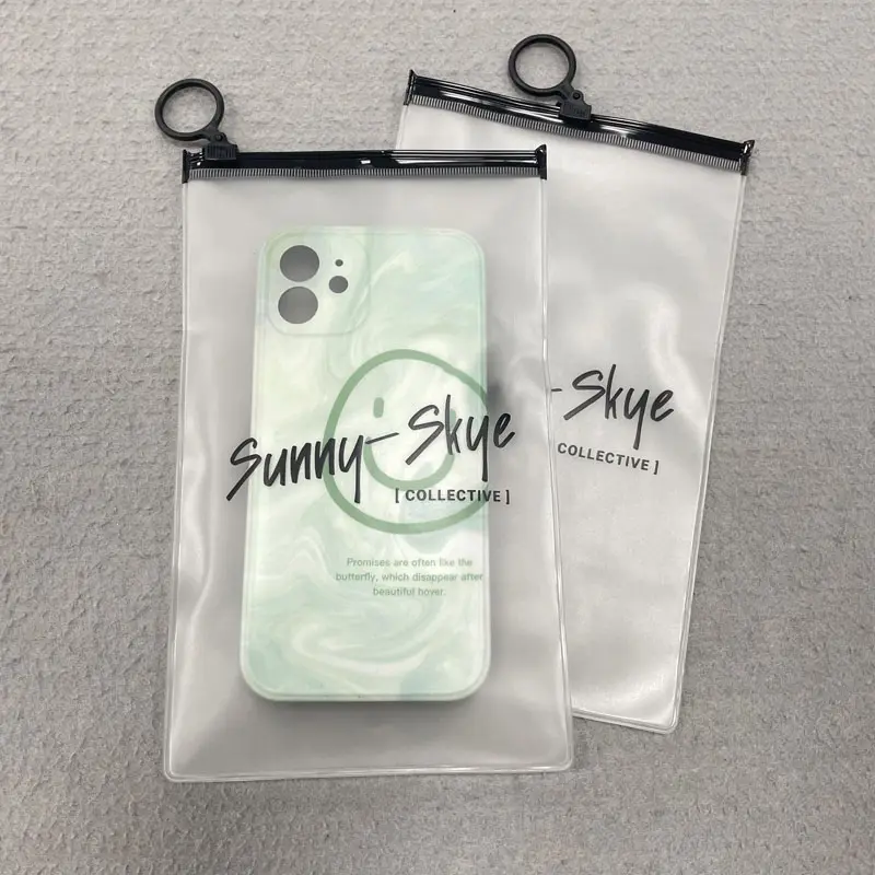 Caixa do telefone celular Zip Lock que empacota sacos de plástico laminados O zíper Resealable ensaca a cópia personalizada transparente com logotipo