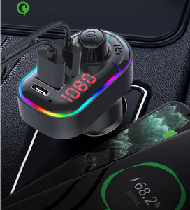 Hotselling 3.1A <span class=keywords><strong>USB</strong></span> Car Charger FM Transmitter đen cho điện thoại thông minh hỗ trợ OEM tùy chỉnh - Product Image 5