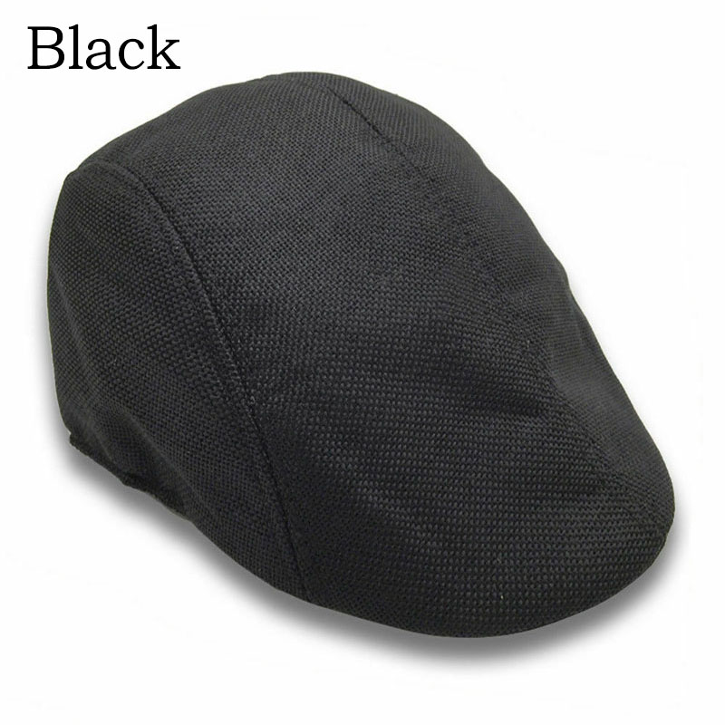 Berretto Newsboy In Misto Lana Per Donna - Nero, Taglia Unica Regolabile 56-58 Cm, Visiera, Casual